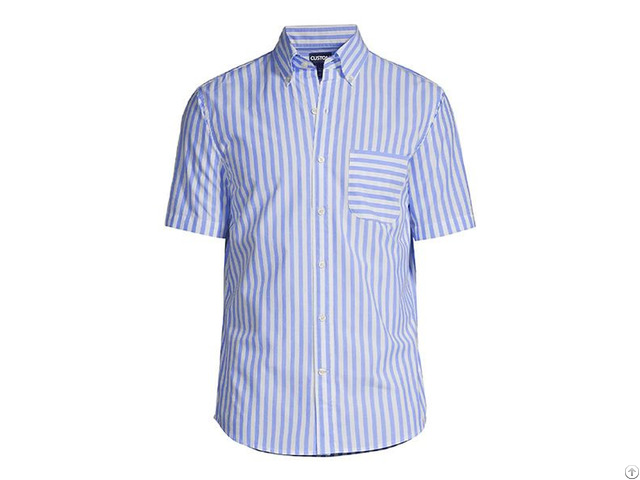 Chicory Blue Stripe Traditional Print Shirt