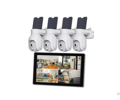 5mp Wi Fi Pan Tilt Solar Cameras Monitor Security System