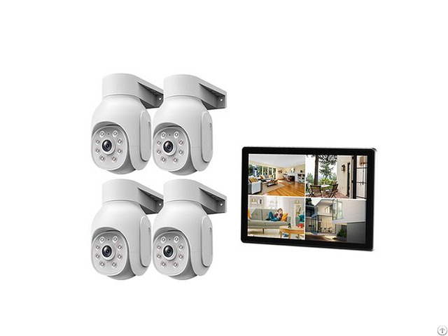 5mp Wi Fi Pan Tilt Cameras And Nvr Monitor Security System