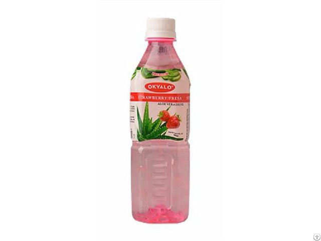 500ml Strawberry Fresh Pure Aloe Vera Drink Supplier Okyalo