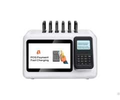 Portable Charger 6 Slots Sharing Power Bank Rental Station With Pos