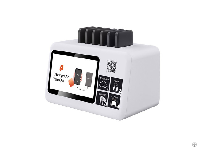 Oem Logo Small 6 Slots Powerbank Rental Station