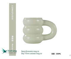 Wholesale 11oz Cyan Excrement Shaped Ceramic Mugs Spoof