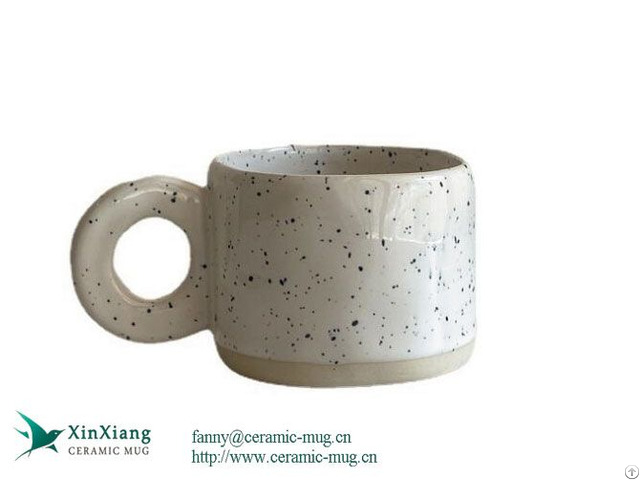 Manufacturers Color Glazed 10oz Ceramic Speckle Mugs China