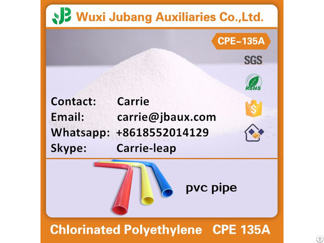 Cpe Cm Powder Chlorinated Polyethylene For Pvc Pipe