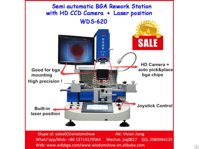 Wds 620 Rework Pc Station Low Cost Bga Chip Desoldering And Soldering Machine