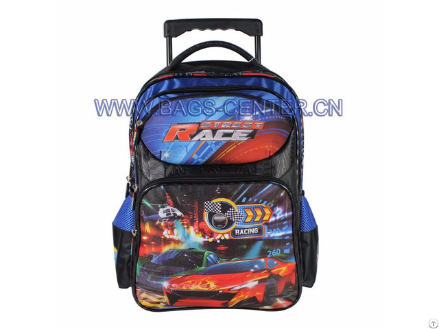 Children Hand Trolley School Bag