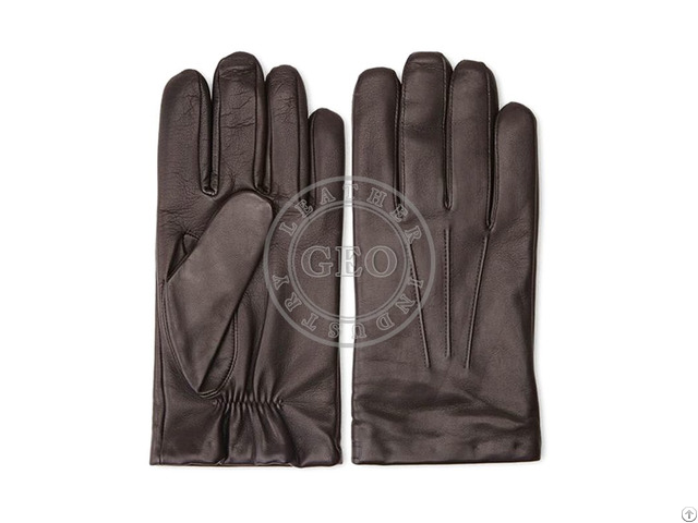 Men Fashion Winter Leather Gloves