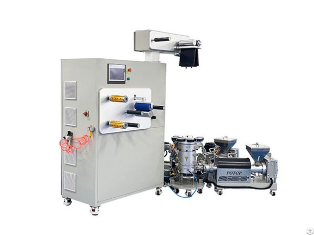 Small Precision Three Layer Co Extrusion Blown Film Experimental Line