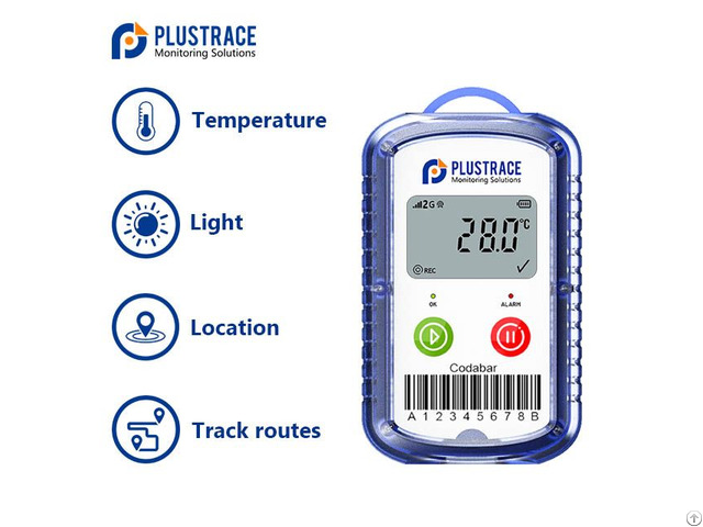 Plustrace G6a 2g Real Time Temperature Data Logger With Lcd Display Location Recorder