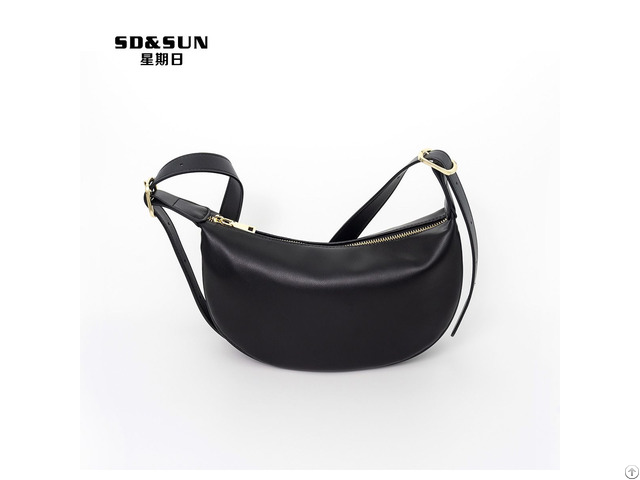 Wholesale New Launch Large Capacity Cowhide Leather Commute Crossbody Shoulder Bag For Women