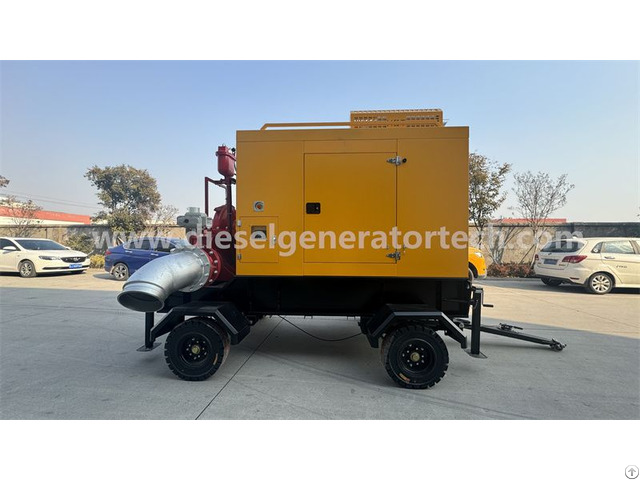 Mobile Trailer Diesel Engine Driven Double Suction Split Case Water Pumps For Emergency Rescue