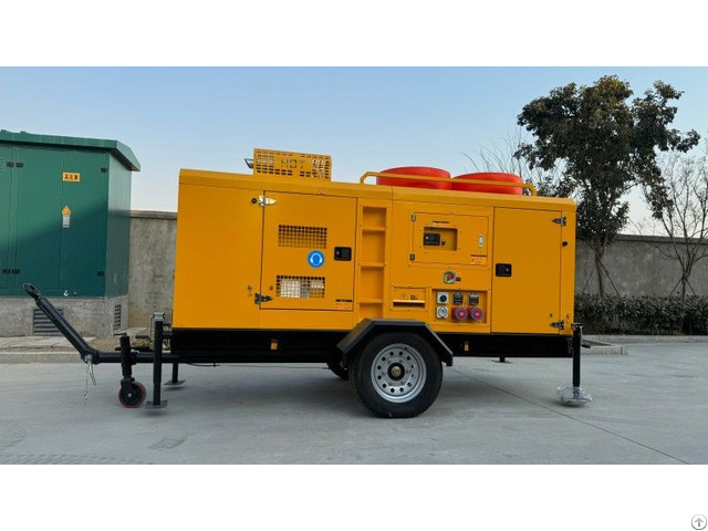 Mobile Lighting Tower Genset With Water Pumps For Irrigation Drainage