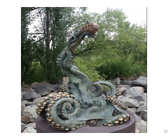 Bronze Octopus Sculpture