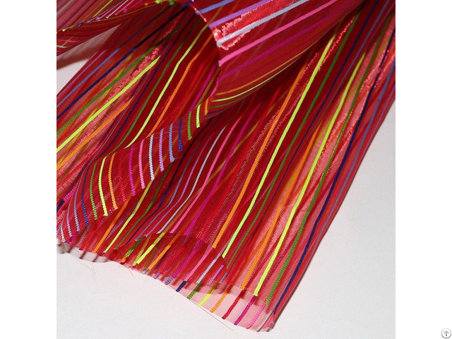 In Stock Wholesale Breathable Striated Colorful Polyester Mesh For Pencil Bag Zipper Storage Bags