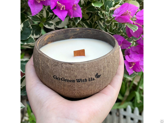 Coconut Shell Candle Repels Mosquitoes