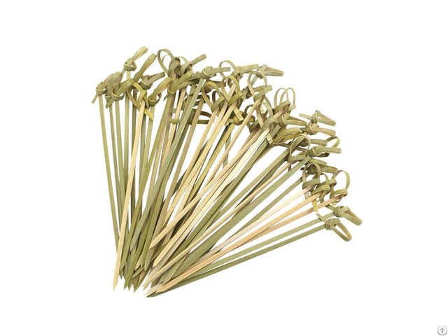 Wobmart Bamboo Knot Picks Cocktail Toothpicks