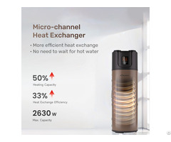 R290 All In One Heat Pump Water Heater 200l Top Blow