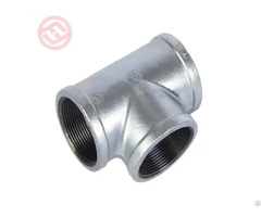 China Wholesale Malleable Iron 130 Equal Tee Bspt Thread Factory