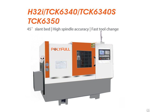 Inclined Bed Linear Guideway Cnc Lathe