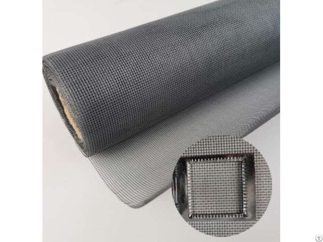 China 0 013″ Charcoal Color Fiber Mosquito Screen