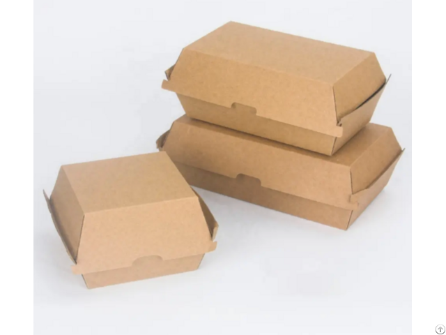 Kraft Paper Hamburger Clamshell