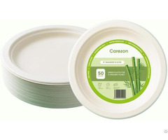 Biodegradable Bagasse Sugarcane Round Plate 9" 10"