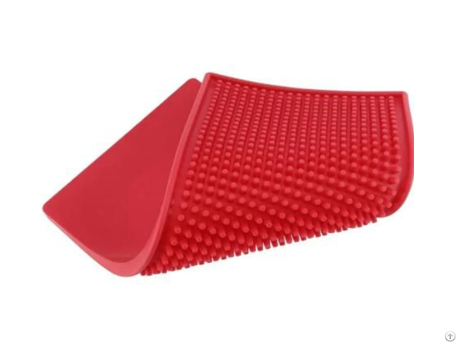 Red Rubber Bar Mat 15 X 30 Cm