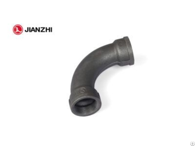 High Quality Bsp Black Malleable Iron 90 Degree Bend Factory