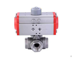 Pneumatic 3 Way Ball Valve
