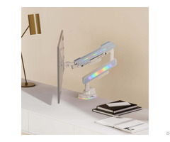 Gas Spring Monitor Arm With Type C Ports And Rgb Lighting