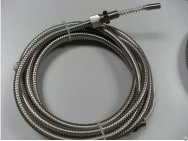 Corrugated Pipe Threaded Mounting Pt100 1000 Platinum Thermal Resistance Temperature Sensor