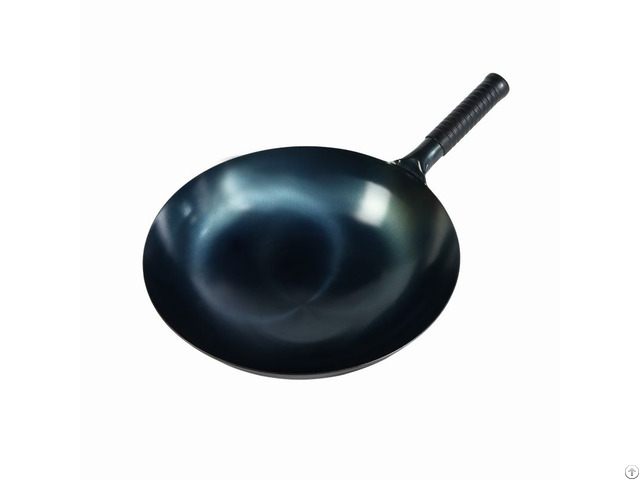 Chinese Round Bottom Blue 14 Carbon Steel Pow Wok