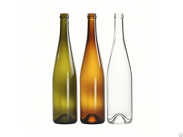 Luxury Colored Frosted Hock Wine Glass Bottle 750ml