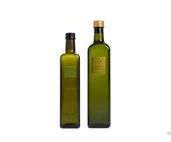 Empty Square Dark Green Glass Olive Oil Bottle 500ml 250ml