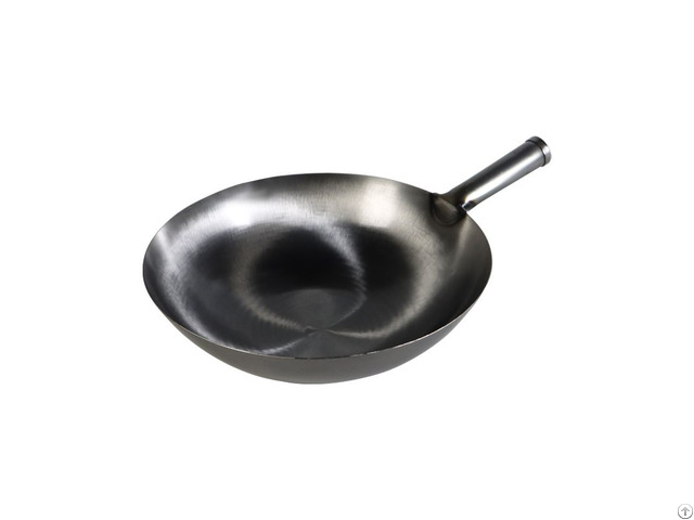 Wholesale Traditional Japanese Wok Uncoated Carbon Steel Stir Fry Pan