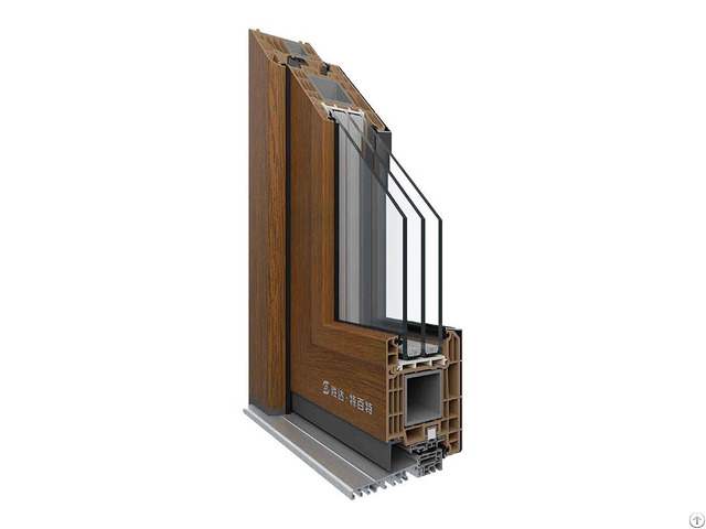Plastic Steel Barrier Free Swing Door 88mm