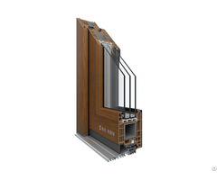 Plastic Steel Barrier Free Swing Door 88mm