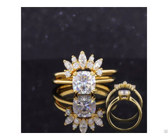 7×7mm Cushion Cut Moissanite S925 Sterling Silver Stackable Rings