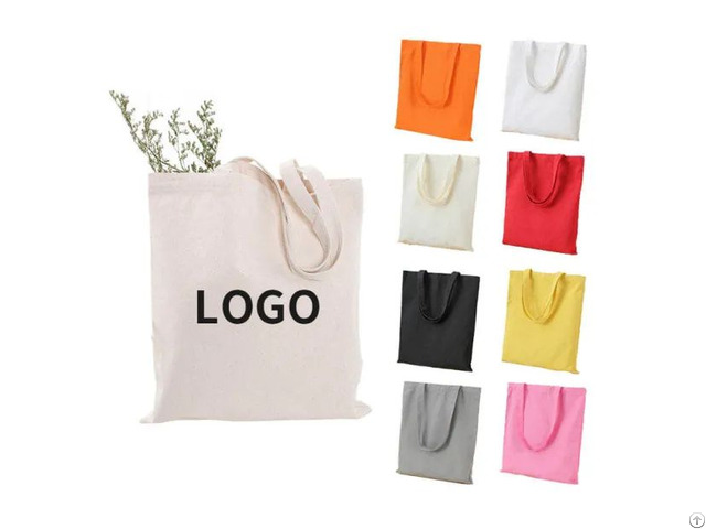 Fashion Luxury Heavy Duty Cotton Shopping Handbag Canvas Shoulder Tote Bag With Custom Printed Logo