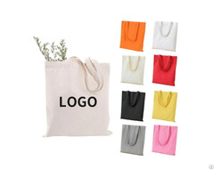 Fashion Luxury Heavy Duty Cotton Shopping Handbag Canvas Shoulder Tote Bag With Custom Printed Logo