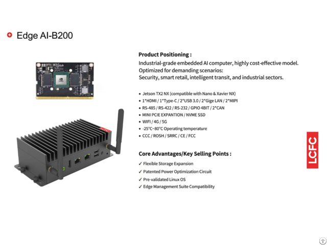 Ea B200 Jetson Tx2 Nx Industrial Pc Embedded Computer