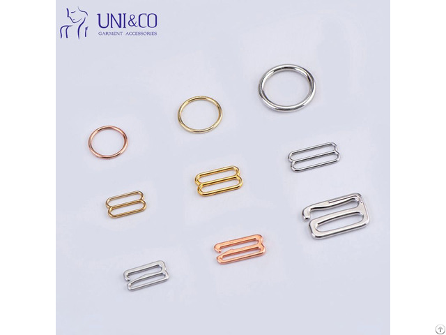 Zinc Alloy Underwear Swimsuit Strap Adjuster Nickel Free Metal Hook Bra Adjusters