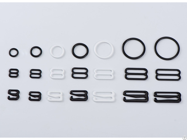 Wholesale Black And White Color Metal Bra Hook 30mm Strap Lingerie Buckle