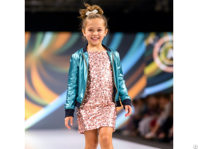 Blue Flip To Hot Pink Crystal Bomber Printed Princess Girls Reversible Sequin Jacket
