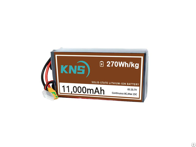 8c Continuously Discharge 270wh Kg 11000mah6s Drone Semi Solid State Battery