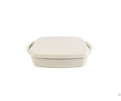 Non Stick Double Enameled Cast Iron Rectangular Roaster