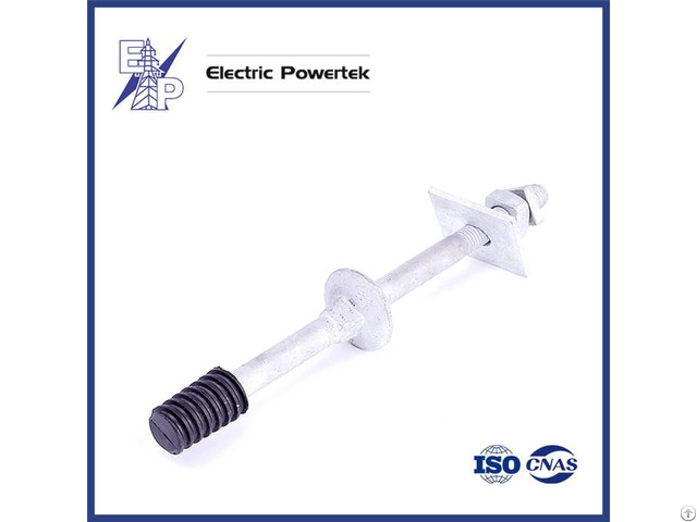 Nylon Head Hot Dip Galvanized Spindle For Pin Insulator