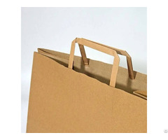 Brown Kraft Flat Handle Paper Bags