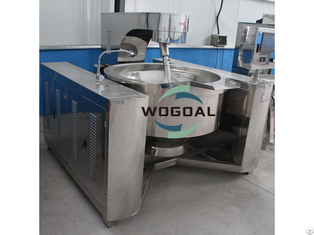Automatic Steam Gas Electric Jacketed Kettle With Mixer For Food Cooking